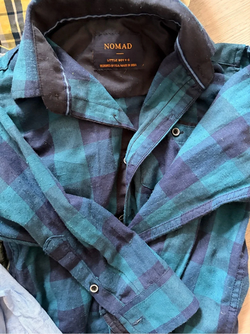 Bundle of Plaid Boys' Button-Down Shirts 4-5t
